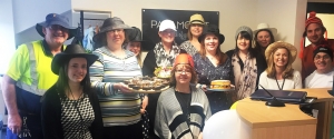 The Paramount Team wearing silly hats on Wear a Hat Day 2017