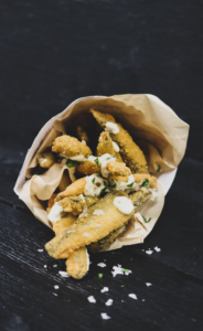 Gluten-free MSC H&G Whitebait in a cone