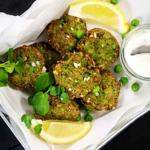 Pea & Mint Fritters