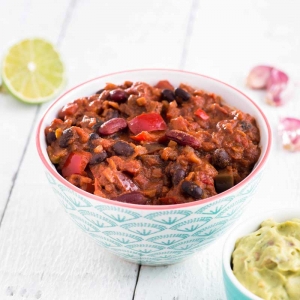 Red Pepper, Bean & Aubergine Chilli