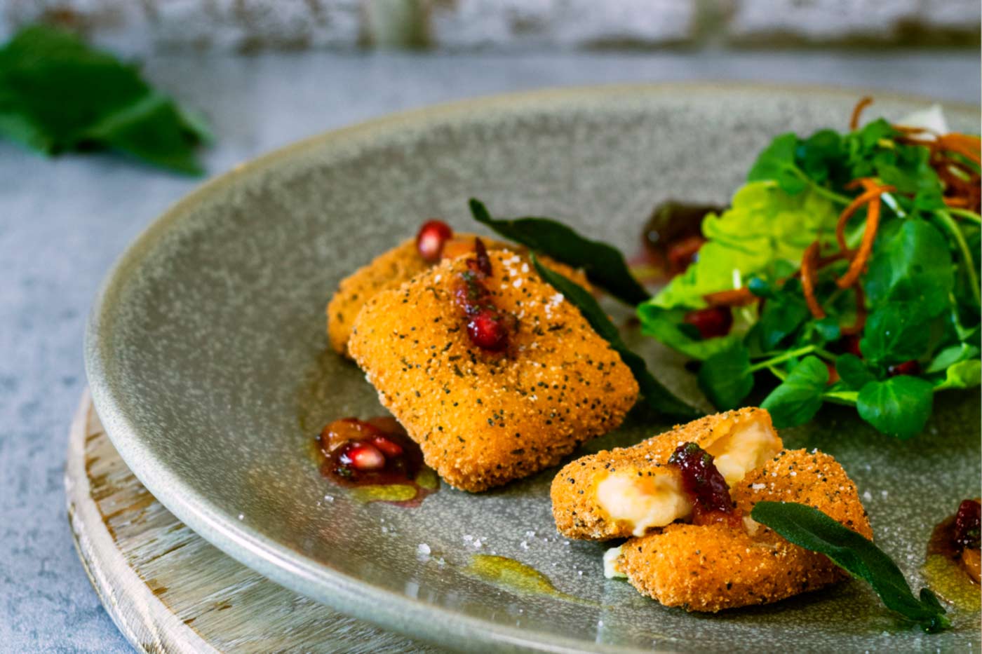 Mozzarella Bites coated in crispy golden breadcrumbs