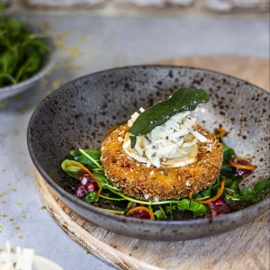 Butternut, Goat's Cheese & Beet Burger